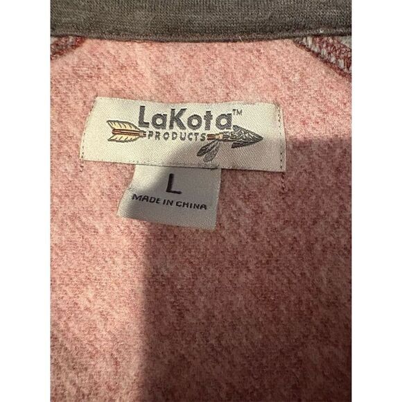 Lakota Men's Full Zip Gray Sweatshirt Size L Casual Lightweight - Picture 8 of 9